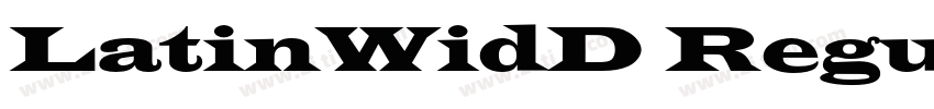 LatinWidD Regular字体转换 LatinWidD Regular字体转换